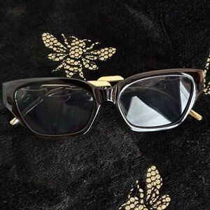 Black and Gold Modern Sunglasses